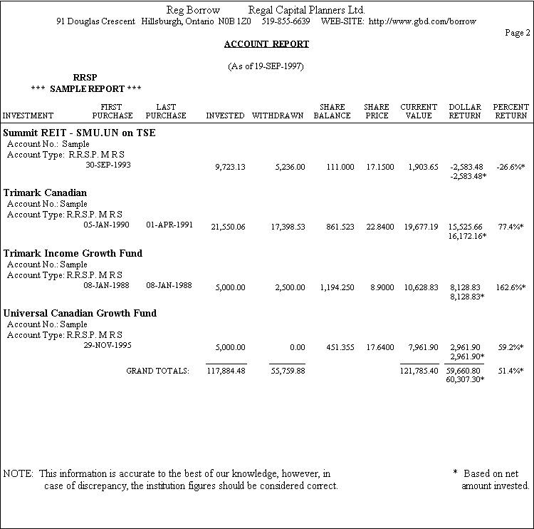 Sample Report