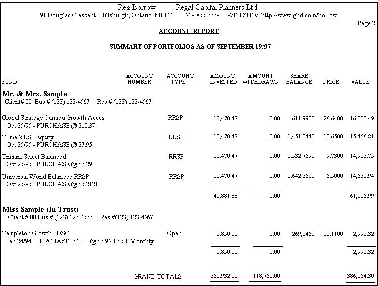Sample Report